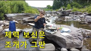 술을 금하고 조개를 먹으면 체력은 확실하다. Oh ~ very delicious