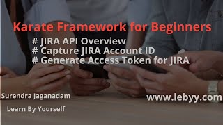 Overview on JIRA user API |Capturing JIRA Account ID| Generating Access Token |Karate Tutorial