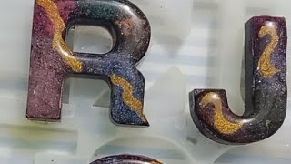 A new technique for resin letters.#resin #amazing