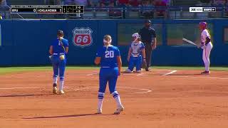 BYU vs #4 Oklahoma | Semifinal | Full College  Softball  05/10/2024