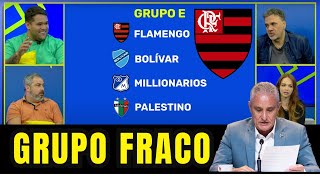 MIDIA FUTEBOLÍSTICA DISPARA... "GRUPO DO FLAMENGO NA LIBERTADORES É FRACO"