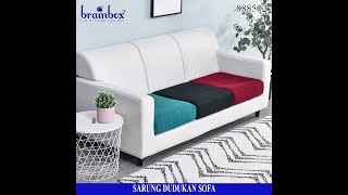 888502 Sarung Jok Dudukan Sofa Kotak Balok Elastis Cover Alas Sofa Seater Cover