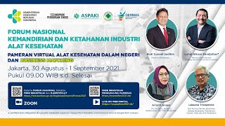 Zoom Forum Nasional Kemandirian dan Ketahanan Industri Alat Kesehatan