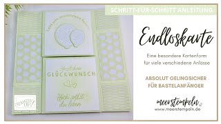 ⚓️ Endloskarte | Schritt für Schritt Anleitung - eine besondere Kartenform | Stampin'Up!