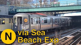 (N) trains via Sea Beach Express | 86 Street