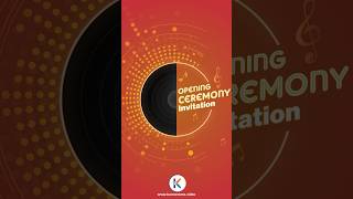 Opening Ceremony Invitation Video | Inauguration Ceremony Invite | Showroom Inauguration Invitation