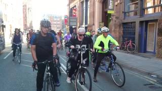 Manchester Critical Mass - July 2016 - Further along Whitworth Street West