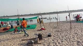 Diver Madhi beach on vacation Sunday | Narmada river bath | Family picnic place near Vadodara