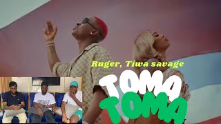 IS THIS A FIRE COLLAB🔥🔥||TOMA TOMA- RUGER FT TIWA SAVAGE||The Outsiders reation📽️