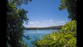 Lake Eacham on the Atherton Tablelands in Tropical Far North Queensland