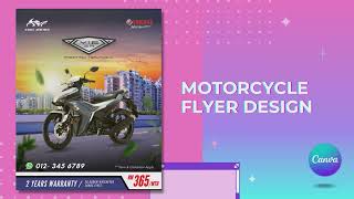 Design of a Motorcycle Sales Flyer Using Canva