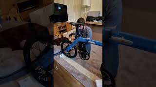 Sam's New Folding Electric Bike Has Arrived - Ready For His Train Commute From Peterborough