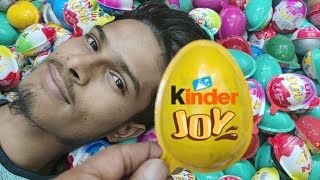 200 Yummy Kinder Surprise Egg Toys Opening - A Lot Of Kinder Joy Chocolate ASMR