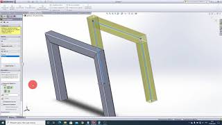 Solidworks  Урок №6 -  Построение сварных конструкций в Solidworks . #Solidworks.