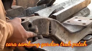 Cara menyambung gardan truk patah by AR Mechanic