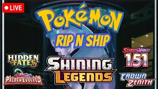 LIVE Pokemon RIP N SHIP! SHINING LEGENDS Box Break!