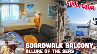 Boardwalk View Balcony Full Tour | Allure of the Seas | Royal Caribbean