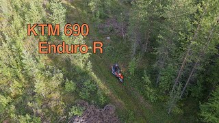 ktm 690 enduro in the woods