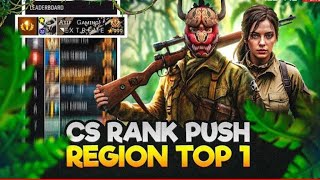 🛑New Season Cs Rank Push To Top 1 GrandMaster With Highest Streak Ever | Free Fire Live