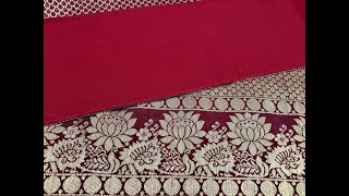 How to Stitch Saree fall