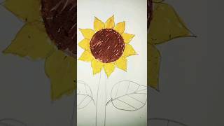 sunflower 🌻 how to draw #shortsvideo #youtube ##viral