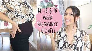 14, 15 & 16 Week Pregnancy Update & leaky boob? | Olivia Elise