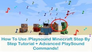 ✔️How To Use Playsound Command In Minecraft Step By Step Tutorial ✔️