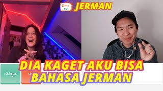 REAKSI CEWE JERMAN DENGER AKU NGOMONG BAHASA JERMAN | OME TV JERMAN