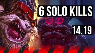 KLED vs ORNN (TOP) | 6 solo kills, 1700+ games, 7/2/4 | EUW Master | 14.19