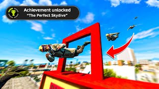 I Landed Perfect Skydive Stunts In GTA 5!