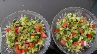 HOMEMADE SALAD; EID MUBARAK ! سلطة محلية الصنع عيد مبارك !