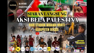 AKSI RIBUAN MASA BELA PALESTINA DI STADION WIBAWA MUKTI BEKASI