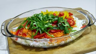 Delicious and healthy cabbage, bell peppers and cranberries salad recipe. #dtrin #healthy #cooking