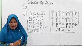 Matematika pembagian tiga bilangan Kelas 2 SD (4-9-2020)