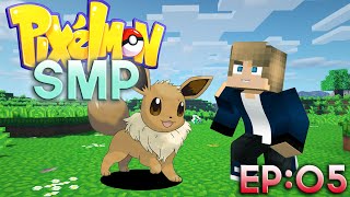 Capturing eevee in pixelmon!  Pixelmon Survival EP:5