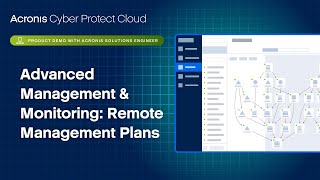 Acronis Cyber Protect Cloud Product Demo: Advanced Management & Monitoring: Remote Management Plans