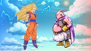 GOKU SE TRANSFORMA EN SSJ 3, SPRITE ANIMATION 🔥😱 #shorts