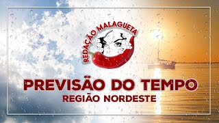 Previsão do tempo para Região Nordeste nesta segunda - feira (26/02/2024).