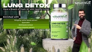 For Healthy Lungs | Health Veda Organics Lung Detox, 60 Veg Capsules