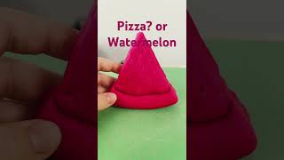 Pizza or Watermelon? #asmrvideo #funathome #crafts #playdoh #sculpting #sculpture