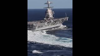 Driving a US Navy CVN like you stole it. #shorts #aircraftcarrier  #drivingfast