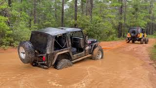 We got the jeep stuck