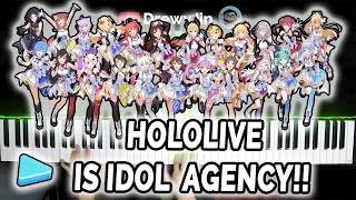 [Hololive Piano] - HOLOLIVE IS IDOL AGENCY! Shiny Smily Story Piano Arrangement DrewyJin