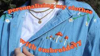 embroidery projects | personalizing your clothes | sewing ideas