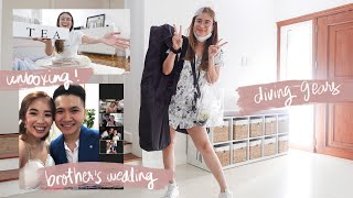 A Chill Day In My Life (Brother's Wedding, Diving Gears & Unboxing) | Angel Yeo