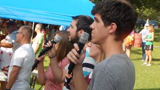 20150718 Madrigal alumni performing Star Spangled Banner a capella