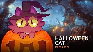 Halloween Cat [SPEED ART]