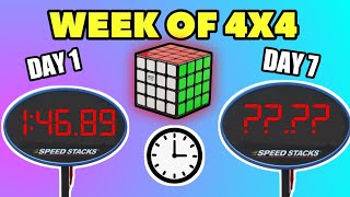 I Only Solved 4x4 For One Week... Here's What Happened