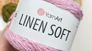 🌿 Włóczka YarnArt Linen Soft 🌿 świetne połączenie lnu, wiskoza i bawełny @Dziergaczkowo