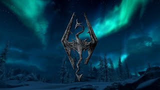 Skyrim night music & snow ambience